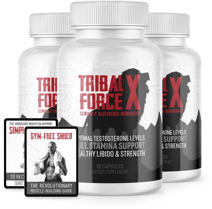 Three bottles of Tribal Force X